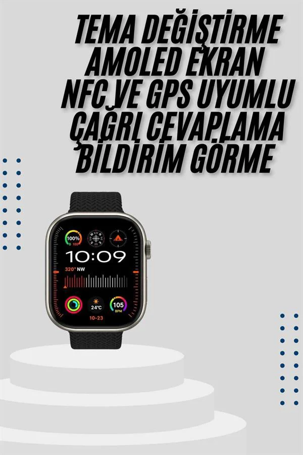 Akıllı Saat Uyku ve Sağlık Takibi GPS Uyumlu Tema Değiştirme Akıllı Saat Uyku ve Sağlık Takibi GPS Uyumlu Tema Değiştirme