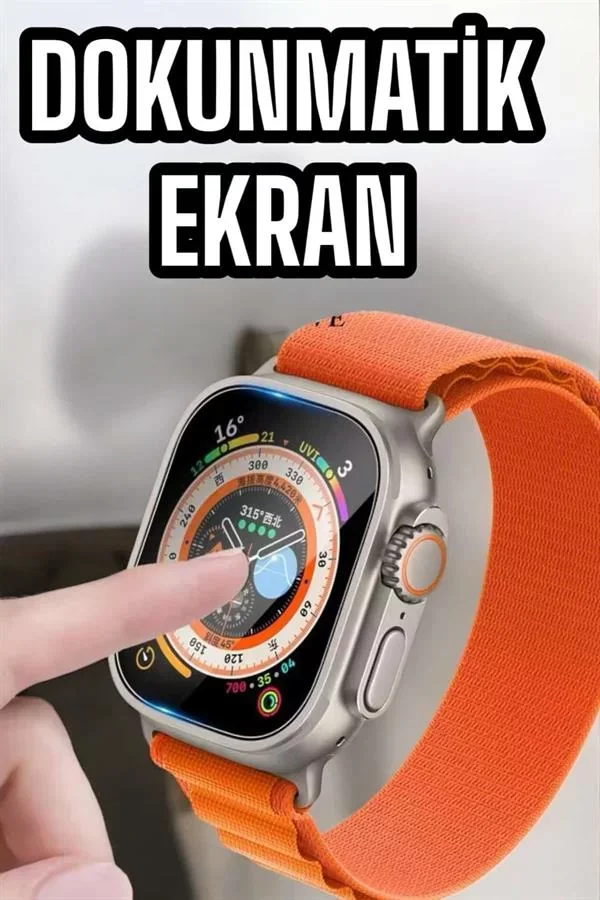 Akıllı Saat Uyku ve Spor Takibi Yeni Nesil Bluetooth Bağlantılı Amoled Ekran - Lisinya