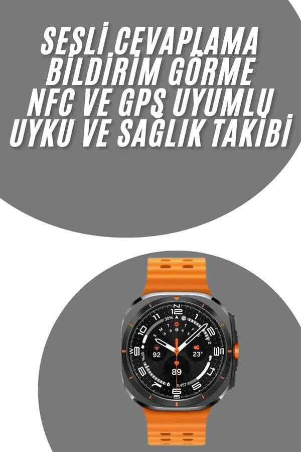 Akıllı Saat - Uyku ve Sağlık Takibi, Nabız Ölçer, GPS ve 100+ Spor Modu