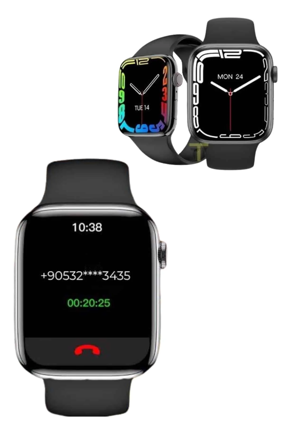 Akıllı Saat Uyku ve Sağlık Takibi Arama Cevaplama 44 MM Amoled Ek