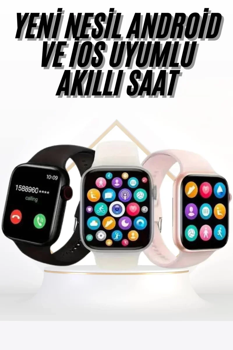Akıllı Saat Uyku ve Sağlık Takibi Arama Cevaplama 44 MM Amoled Ekran - Lisinya