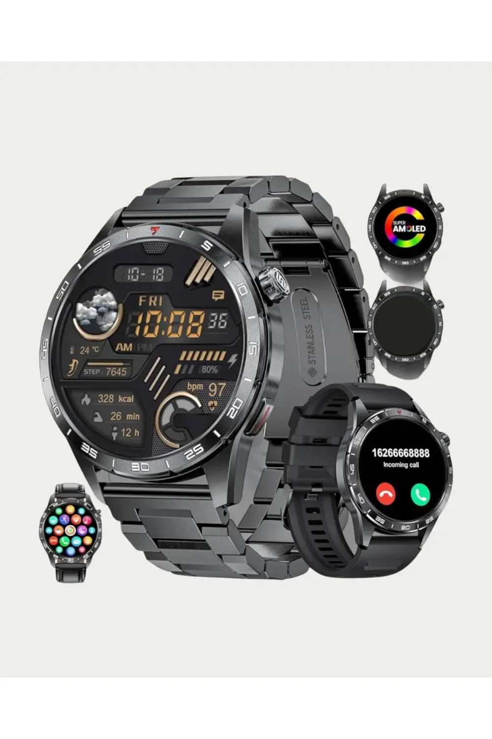 Akıllı Saat Uyku Ve Sağlık Takibi Bildirim Görme Arama Cevaplama