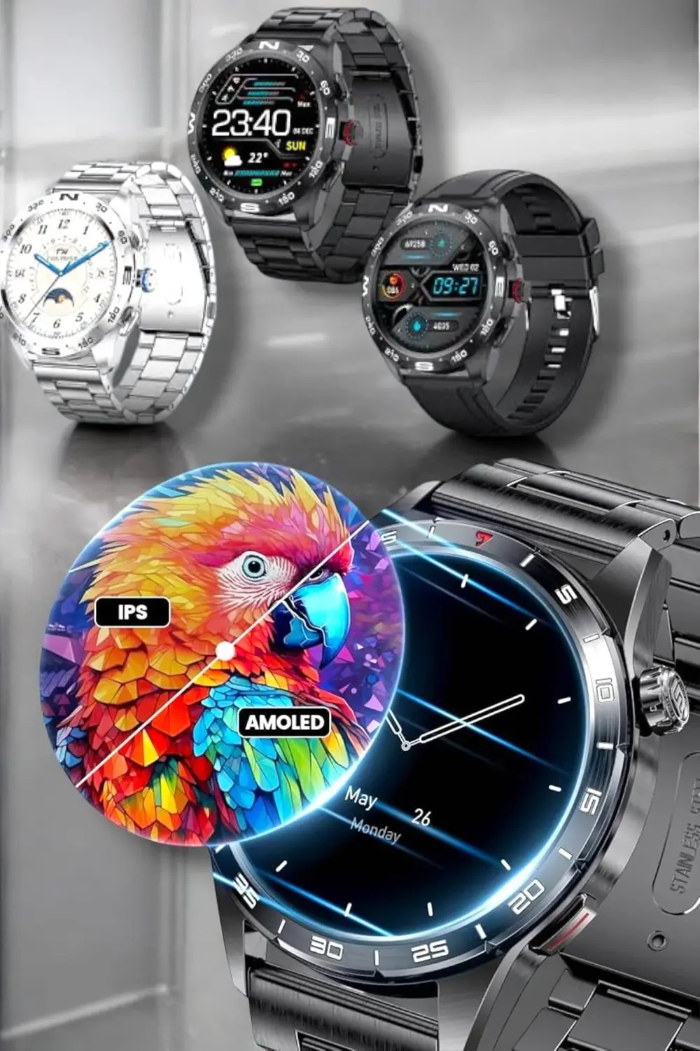 Akıllı Saat Uyku Ve Sağlık Takibi Bildirim Görme Arama Cevaplama