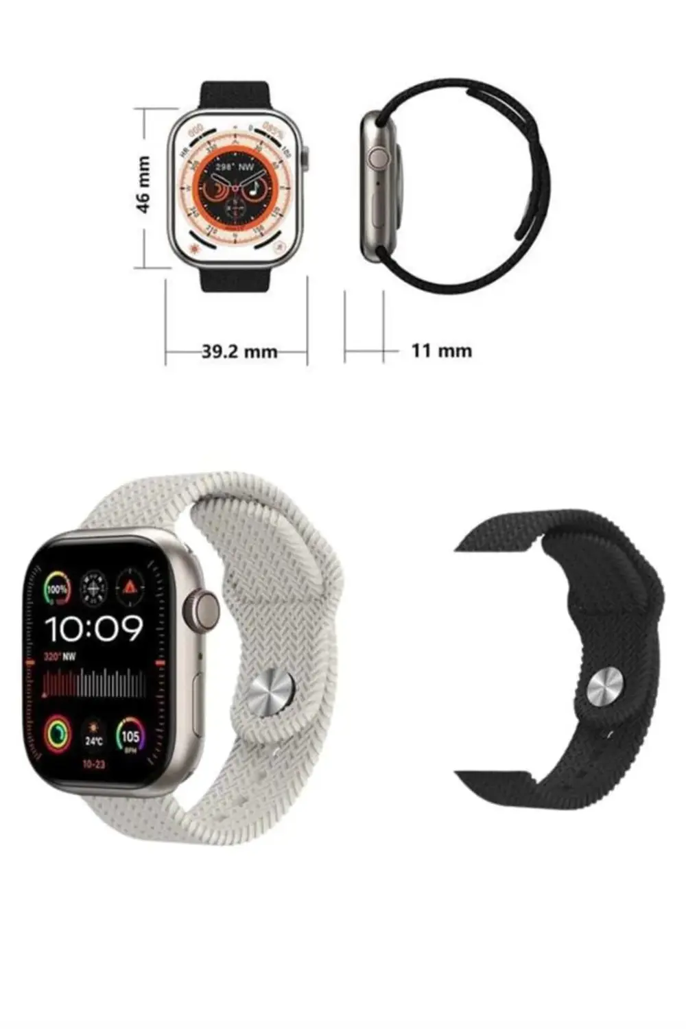 Akıllı Saat Uyku ve Sağlık Takibi GPS Uyumlu Tema Değiştirme