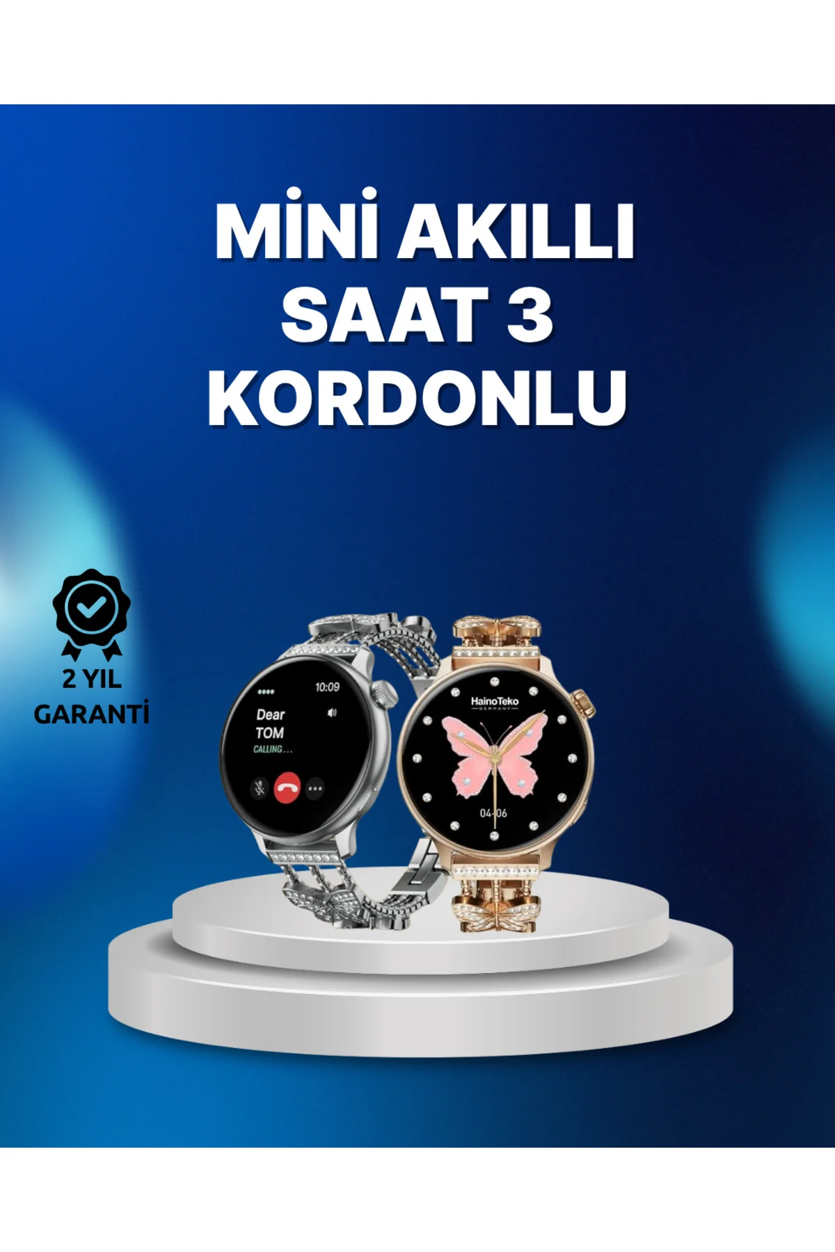 Akıllı Saat – Uzun Pil Ömrü, IP67 Suya Dayanıklılık, Şık ve Hafif