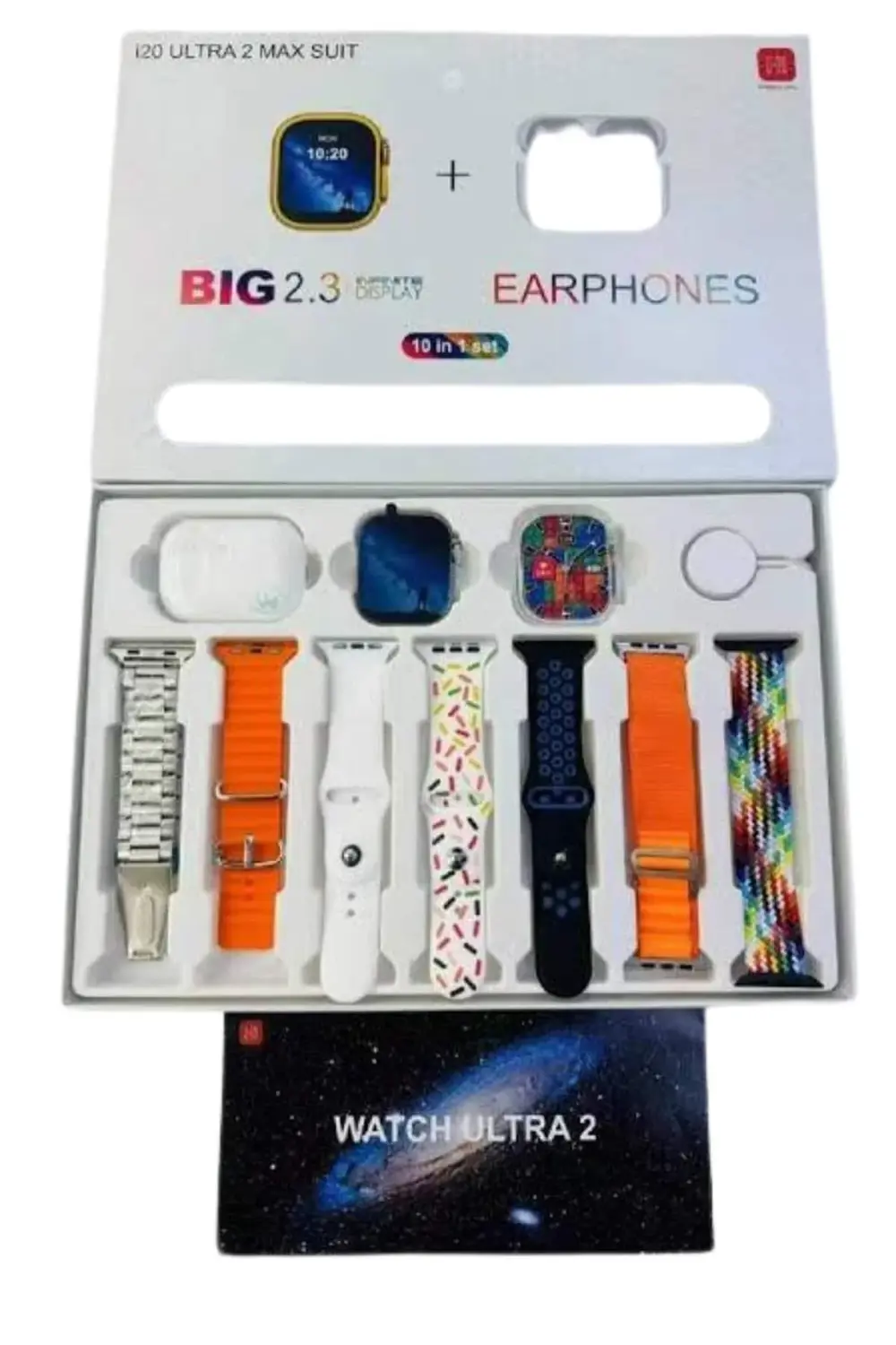 Akıllı Saat ve Air Pro Kulaklık 7 Kordonlu Çok Fonksiyonlu İkili