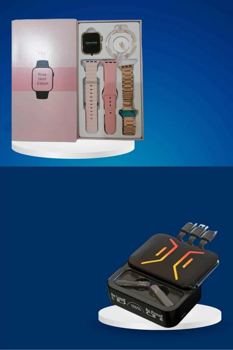 Akıllı Saat ve Kablosuz Bluetooth Kulaklık Seti - Nabız Ölçer, 117 Spor Modu ve M80 Modeli