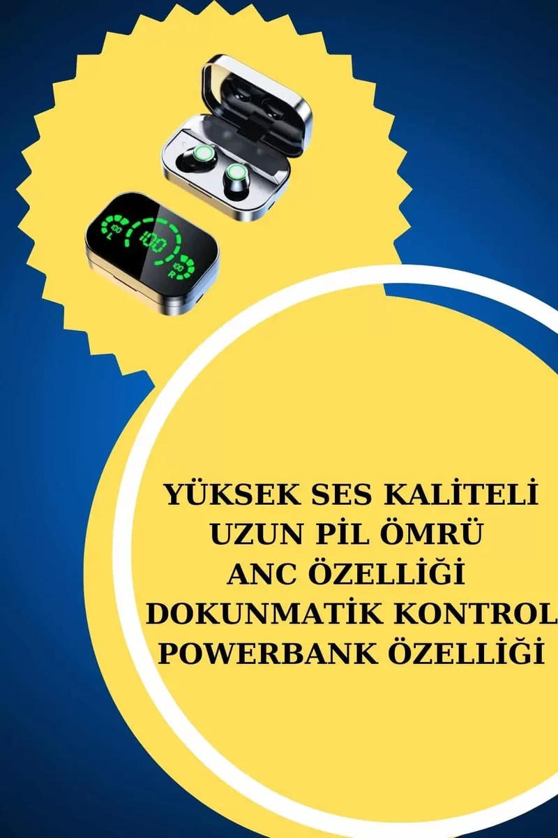 Akıllı Saat ve Kablosuz Bluetooth Kulaklık Seti - Yeni Nesil Spor Modu ve EKG Özellikli