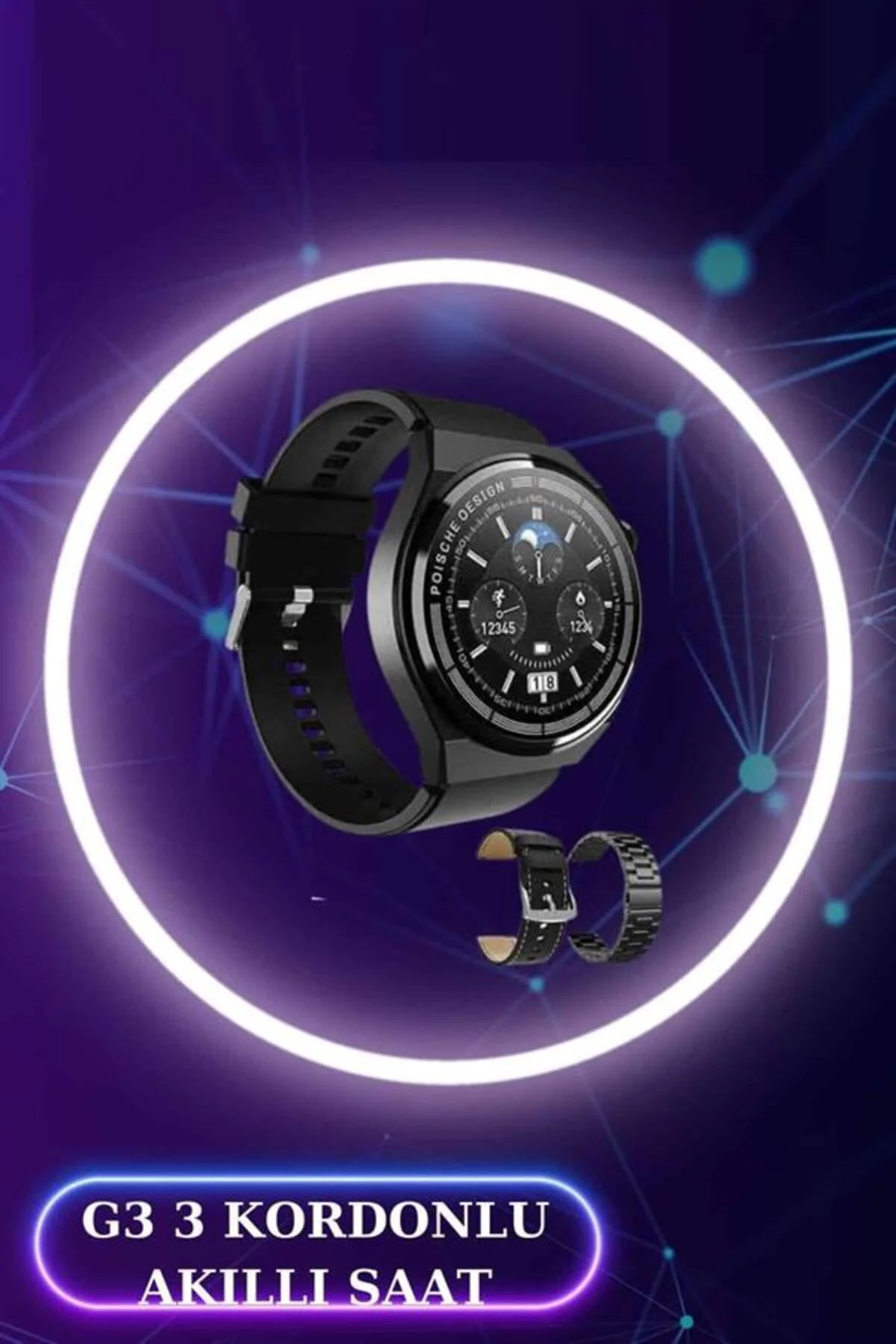 Akıllı Saat ve Kulaklık Seti Dokunmatik Ekran 5.0 Bluetooth Bağla