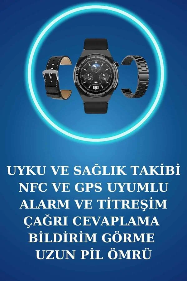 Akıllı Saat ve Kulaklık Seti - Bildirim Görme, Arama Cevaplama ve ANC Özelliği