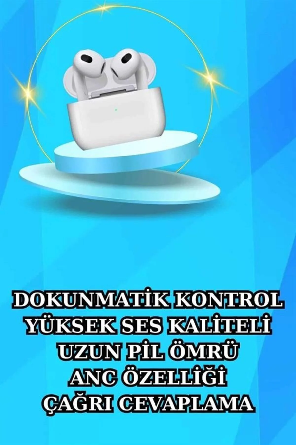 Akıllı Saat Ve Kulaklık Seti Bildirim Görme Arama Cevaplama Anc Özelliği
