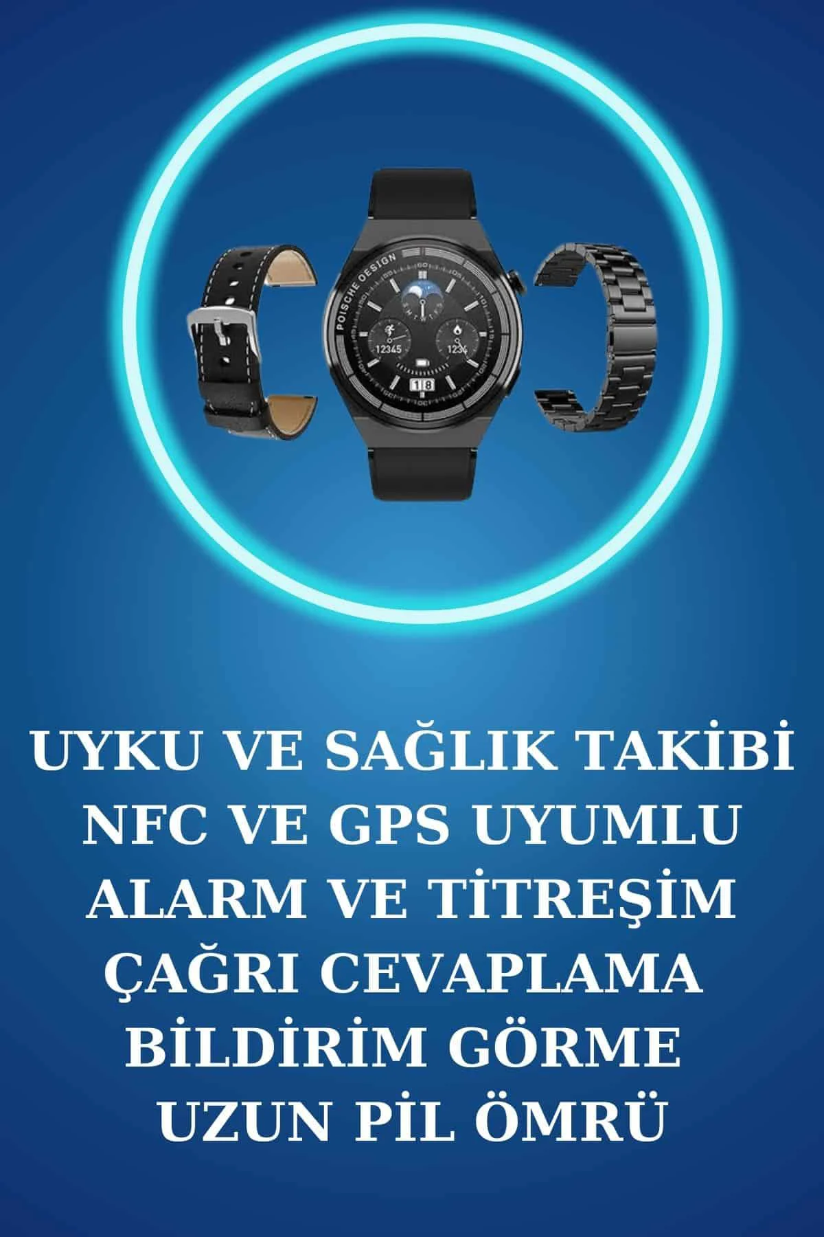 Akıllı Saat ve Kulaklık Seti Bildirim Görme Arama Cevaplama ANC Özelliği