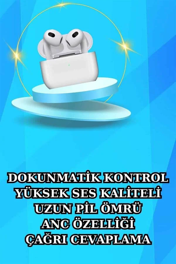 Akıllı Saat ve Kulaklık Seti - Bildirim Görme, Arama Cevaplama ve ANC Özelliği