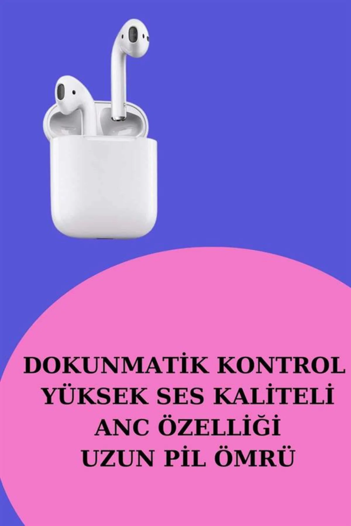 Akıllı Saat ve Kulaklık Seti Dokunmatik Ekran 5.0 Bluetooth Bağla