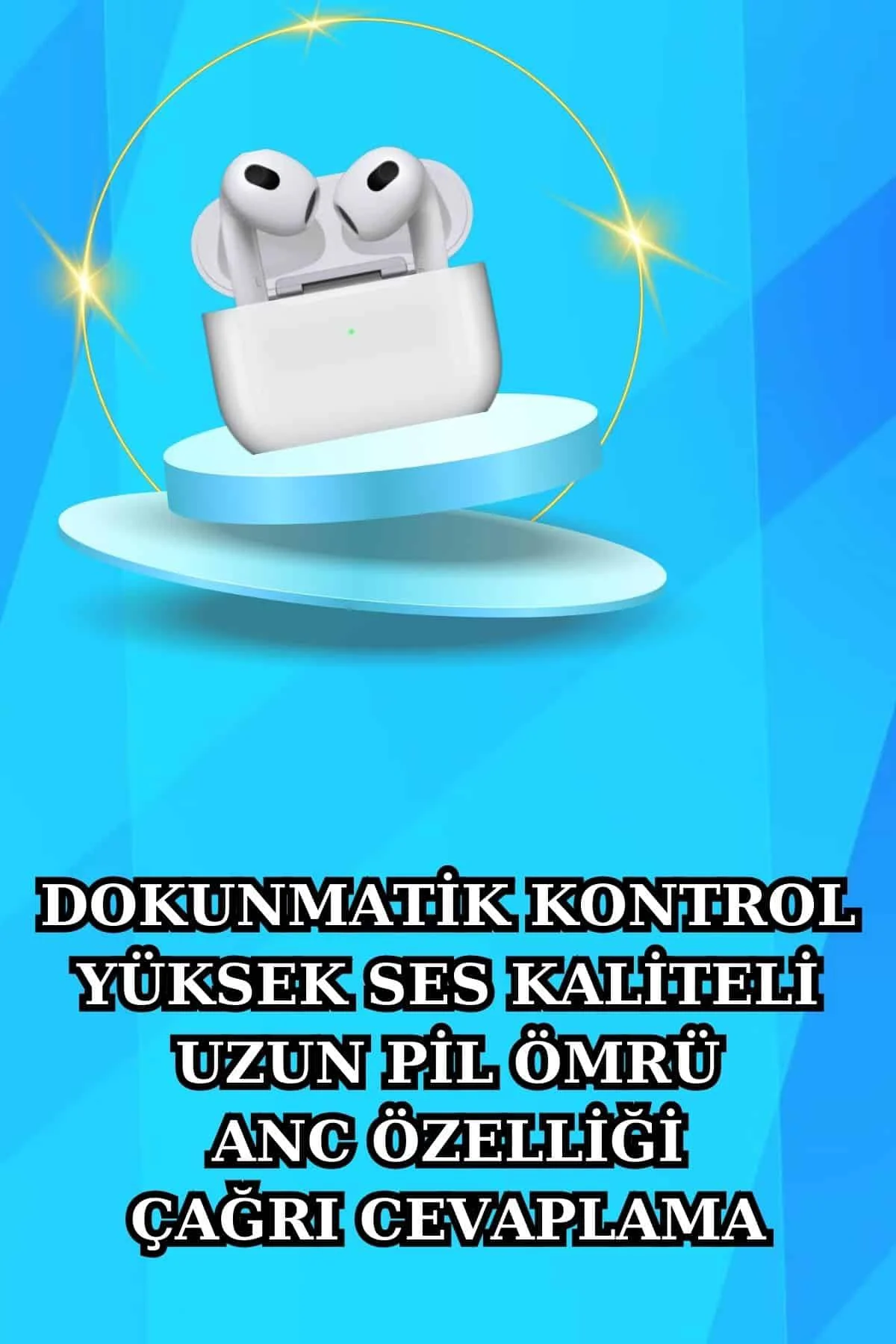 Akıllı Saat Ve Kulaklık Seti Bildirim Görme Arama Cevaplama Anc Özelliği
