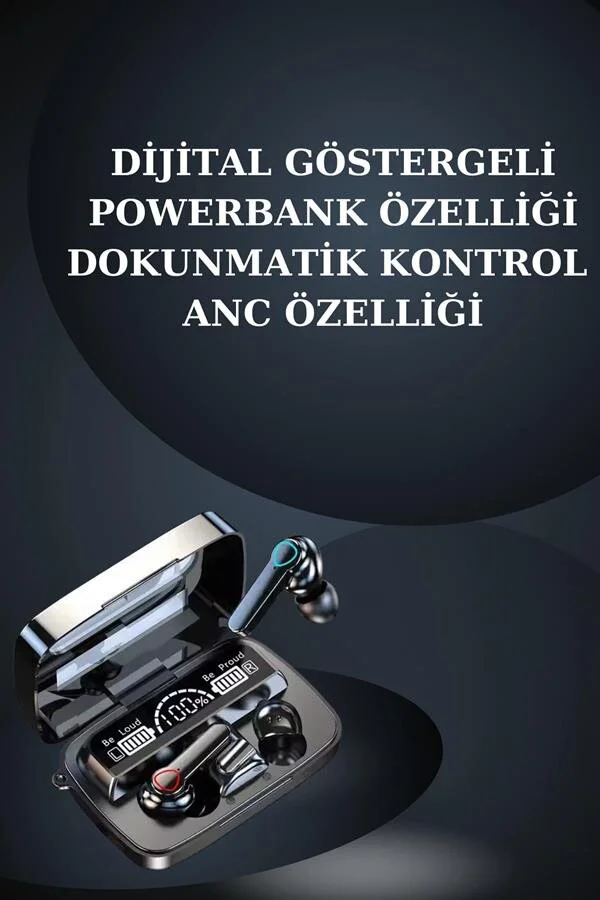 Akıllı Saat ve M19 Bluetooth Kulaklık Hediye Seti - Powerbanklı Spor Takımı