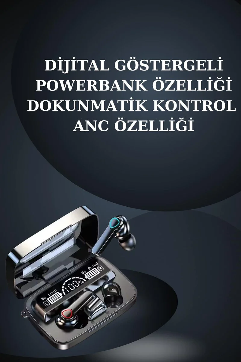 Akıllı Saat ve M19 Bluetooth Kulaklık Seti - 5.1 Gaming Kulaklık + Powerbanklı Akıllı Saat Hediye Paketi