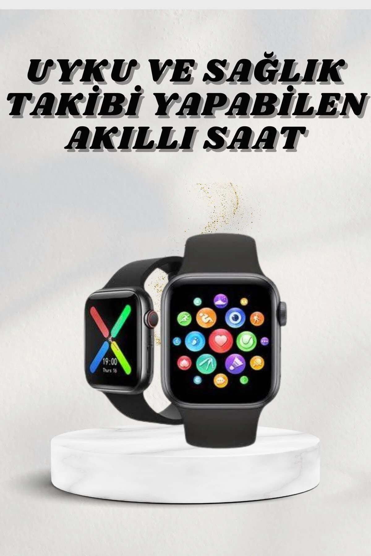 Akıllı Saat Wireless Şarj Yüksek Çözünürlüklü Müzik Dinleme Sesli