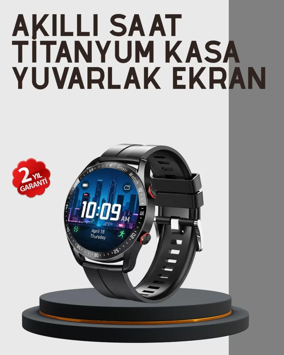 Akıllı Saat Yeni Model Sesli Asistan Bildirim Görme Bluetooth Bağlantılı Müzik Dinleme - Lisinya