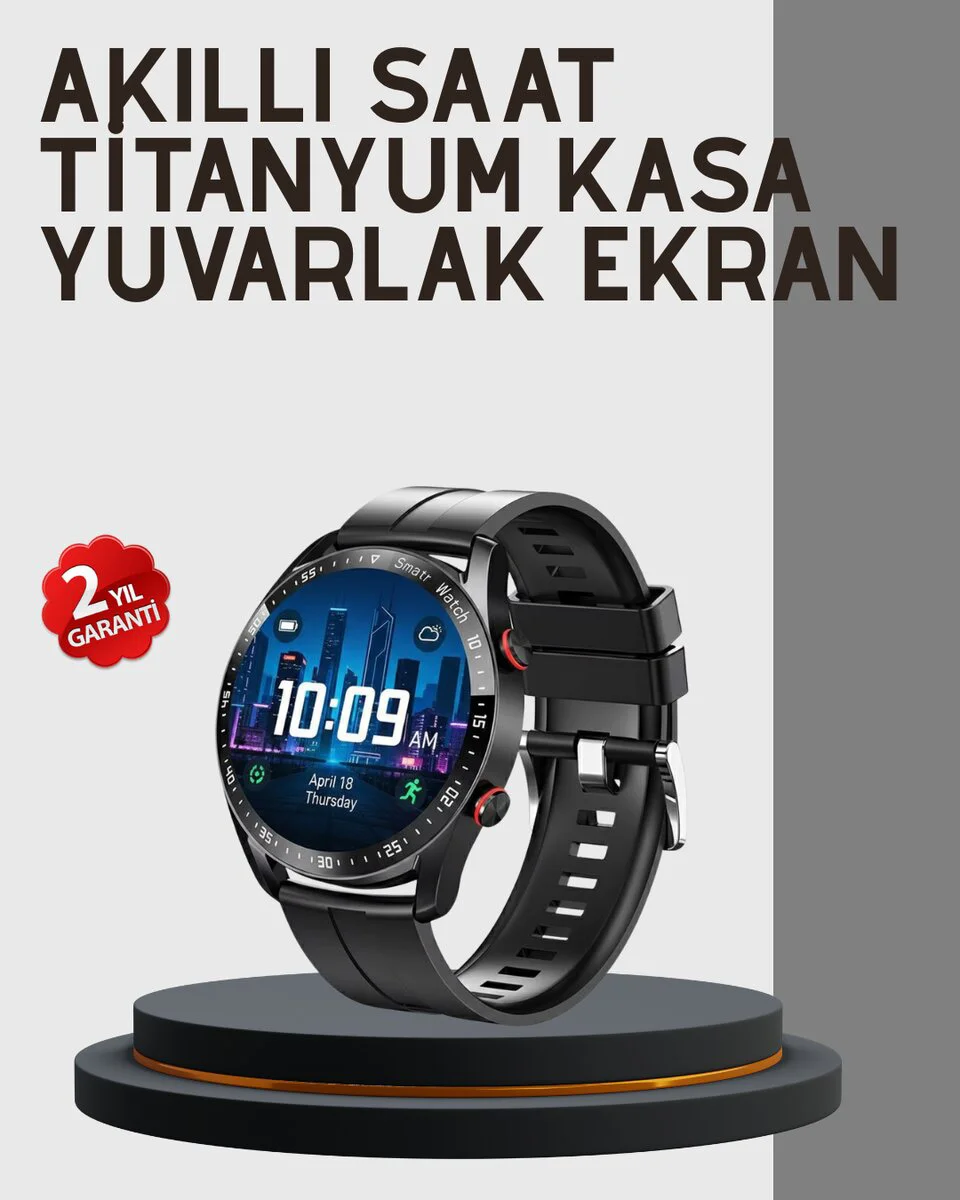 Akıllı Saat Yeni Model: Sesli Asistan, Sağlık Takibi ve Bluetooth Müzik Dinleme