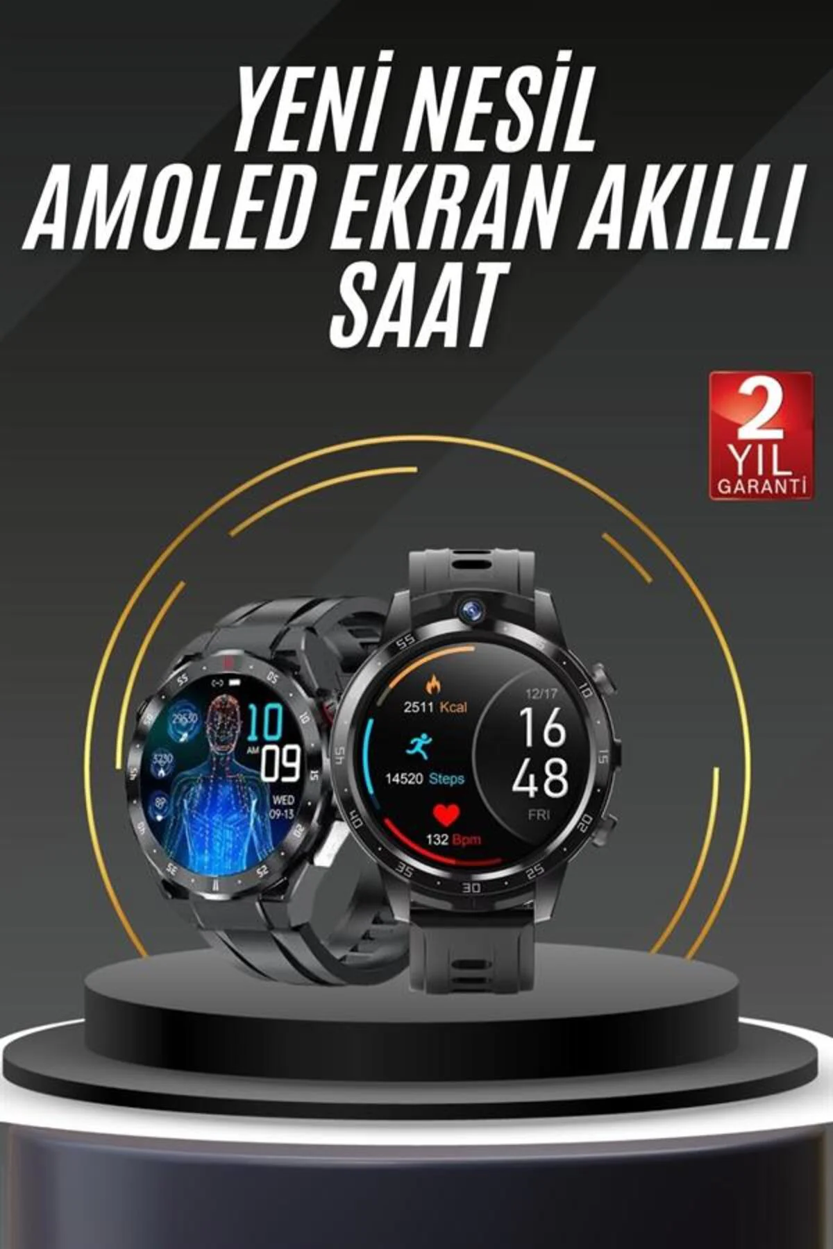 Akıllı Saat Yeni Model Sesli Asistan Bildirim Görme Bluetooth Bağ