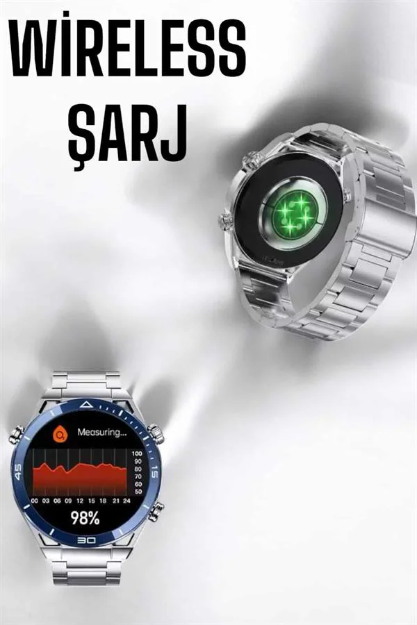 Akıllı Saat Yeni Nesil 2024 Model Metal Kordonlu Bluetooth Bağlan