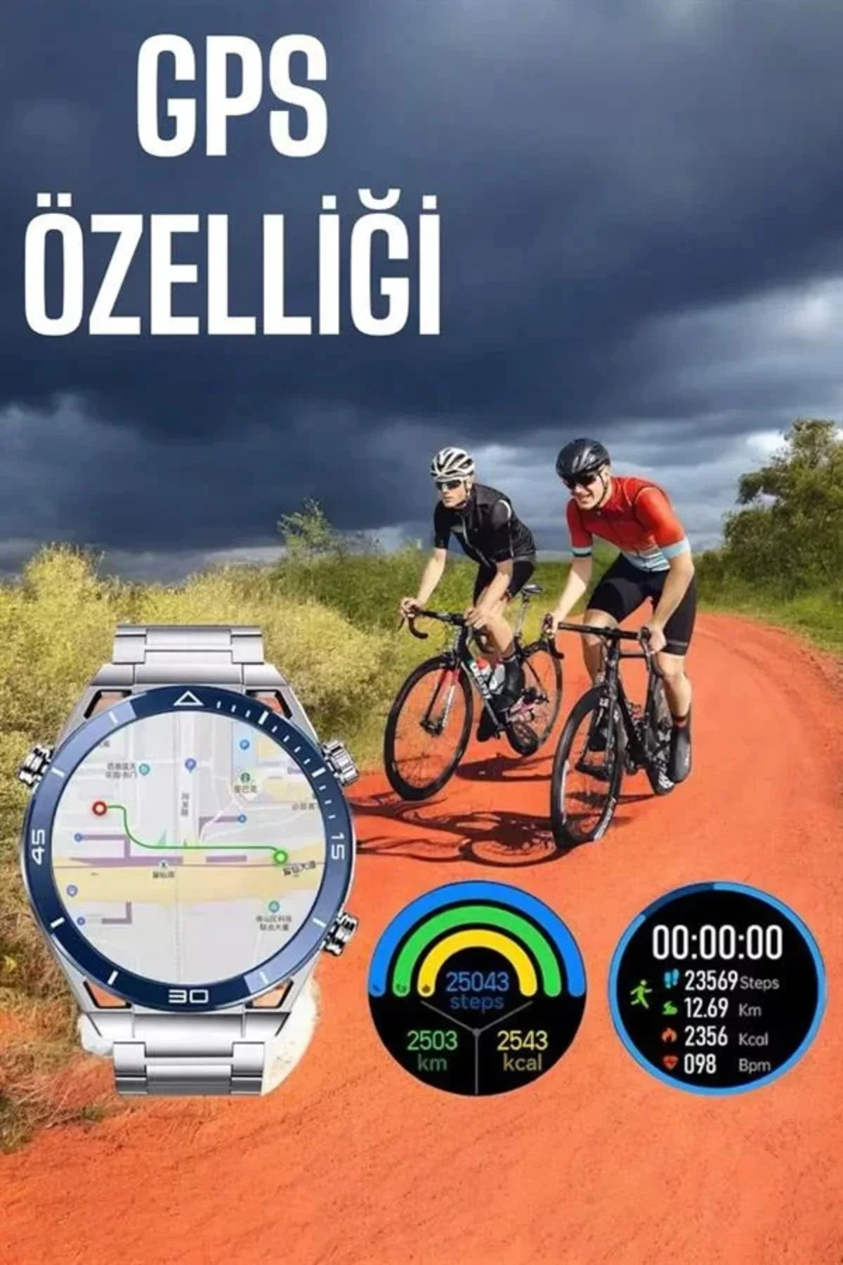 Akıllı Saat Yeni Nesil 2024 Model Metal Kordonlu Bluetooth Bağlantılı Akıllı Saat Yeni Nesil 2024 Model Metal Kordonlu Bluetooth Bağlantılı
