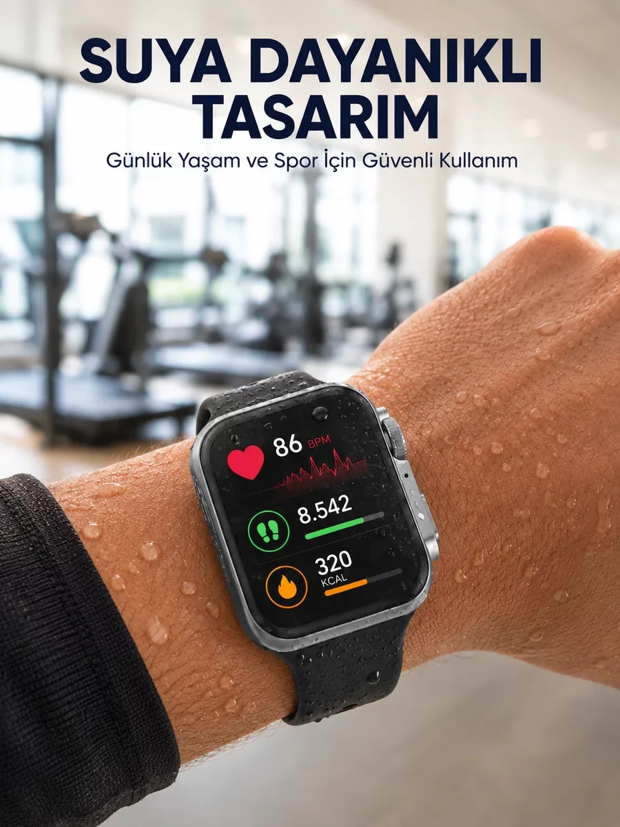 Akıllı Saat - Yeni Nesil Suya Dayanıklı ve Spor Dostu Günlük Takip Cihazı