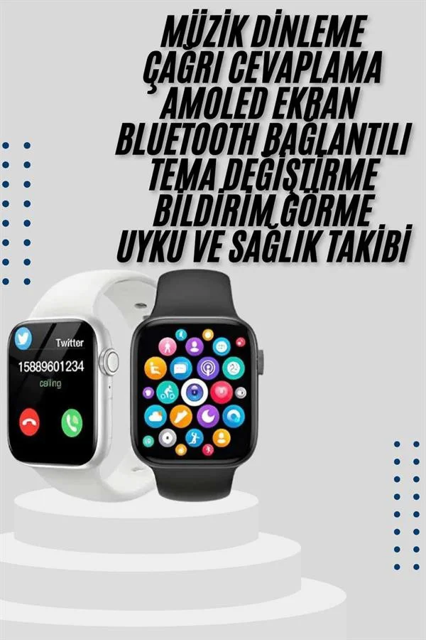 Akıllı Saat Yeni Nesil Android Ve İos Uyumlu Titreşim Modlu Alarm Kronometre
