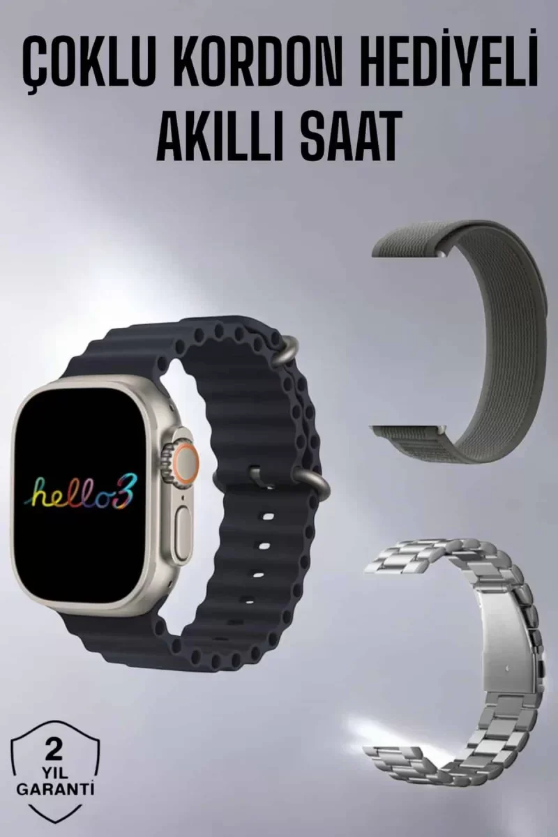Akıllı Saat Yeni Nesil Bluetooth Bağlantılı Uyku Sağlık Takibi GP