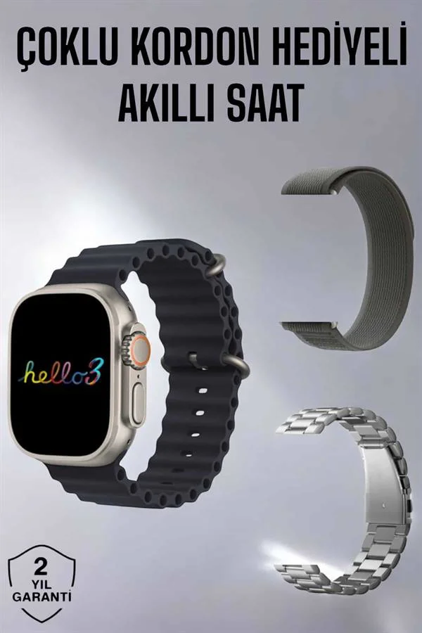 Akıllı Saat Yeni Nesil Bluetooth Bağlantılı Uyku Sağlık Takibi GPS Ve NFC Uyumlu