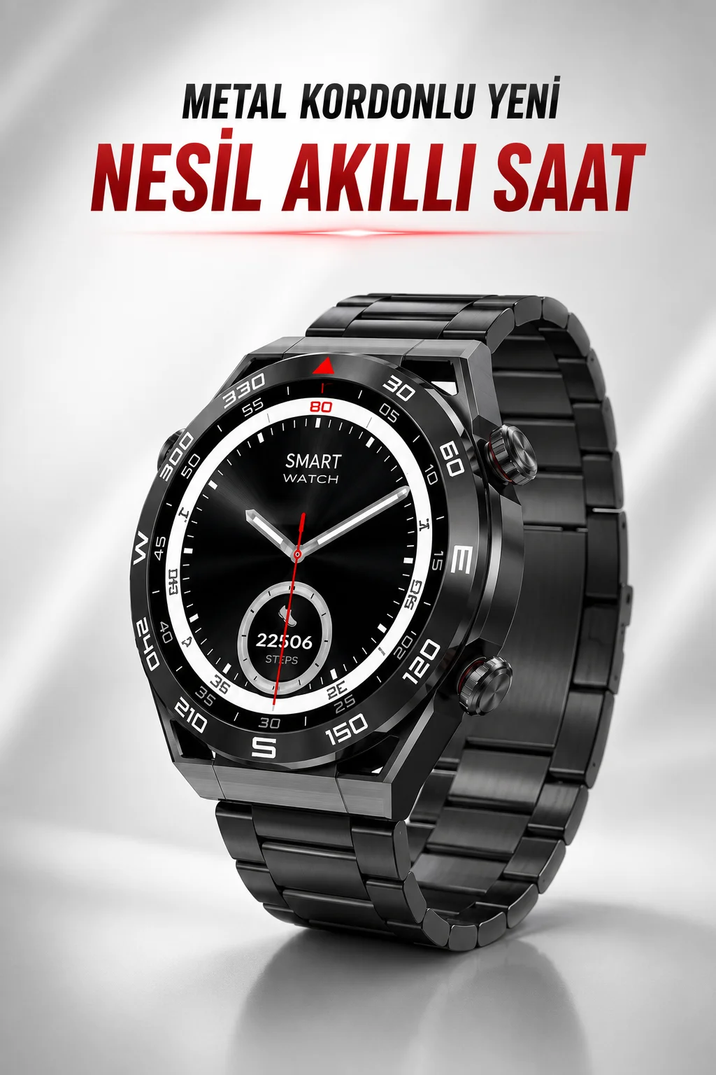 Akıllı Saat Yeni Nesil Bluetooth Bağlantılı Uyku ve Sağlık Takibi NFC ve GPS