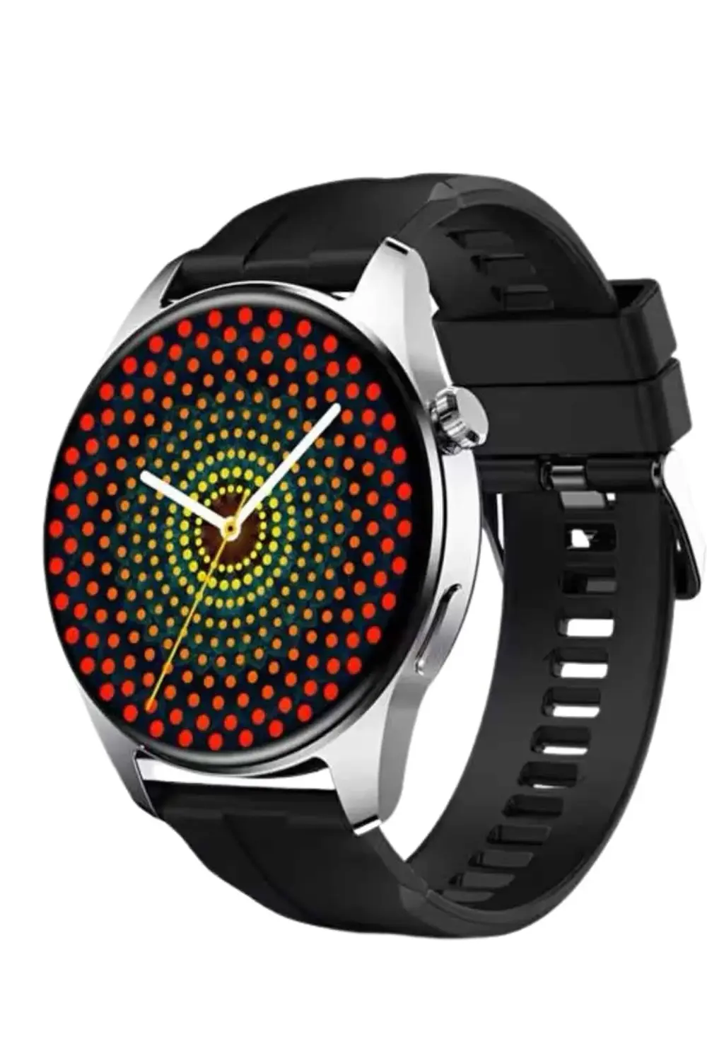 Akıllı Saat Yuvarlak Ekran Sesli Görüşme Özellikli Siyah Akıllı U