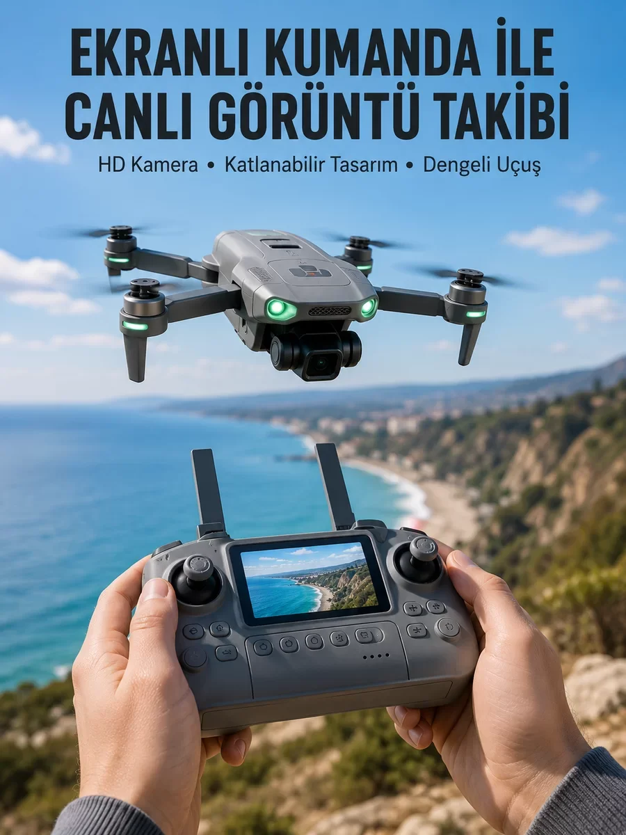 Akıllı Sensörlü Drone: Canlı Görüntü Aktarımlı Hafif ve Kullanımı Kolay