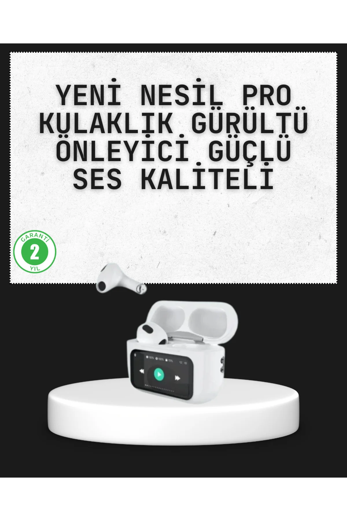 Akıllı Sensörlü Su Geçirmez Bluetooth Kulaklık Güçlü Batarya ve B