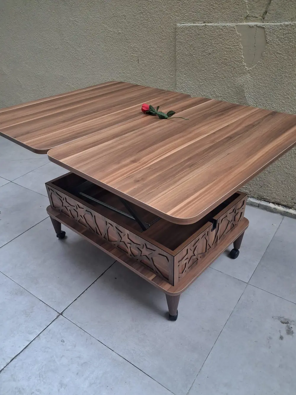 Akıllı Sihirli 90558 Fonksiyonlu Tekerlekli Hem Masa Hem Ota Sehp