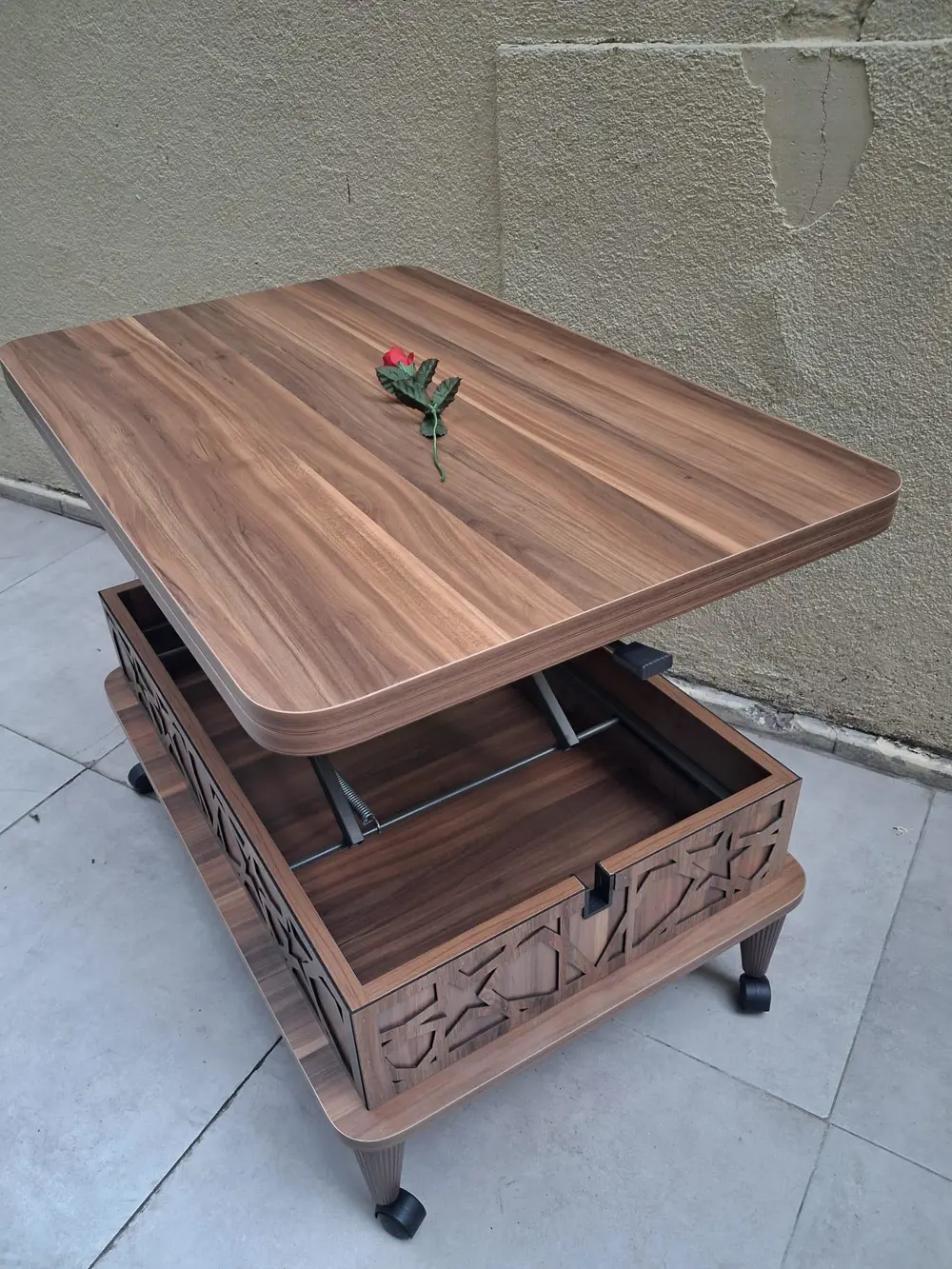 Akıllı Sihirli 90558 Fonksiyonlu Tekerlekli Hem Masa Hem Ota Sehp