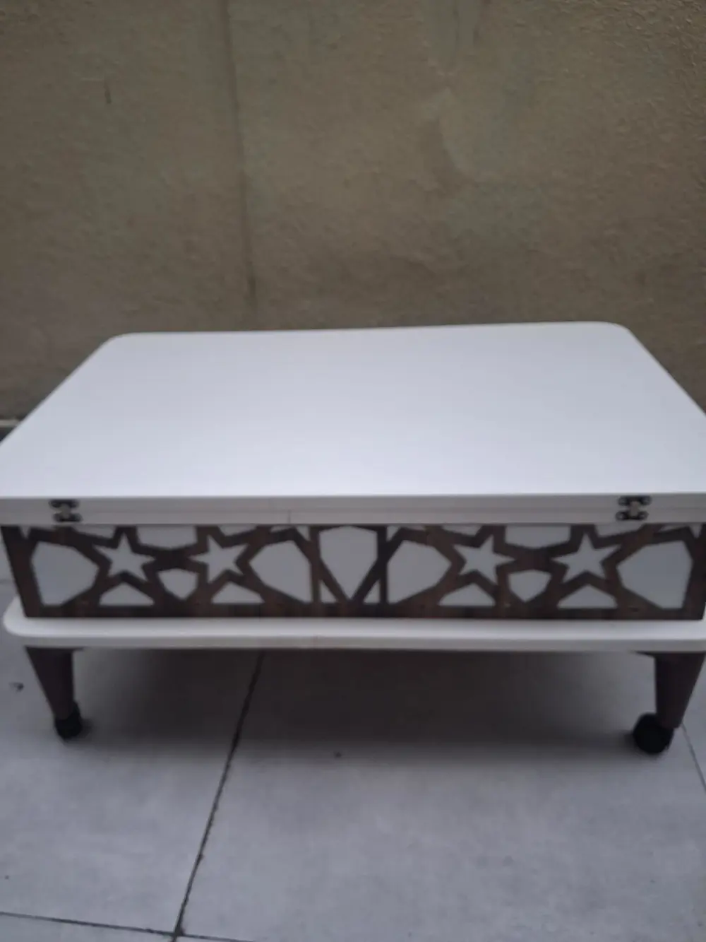 Akıllı Sihirli 90558 Tekerlekli Hem Masa Hem Ota Sehpa Hard Sunta