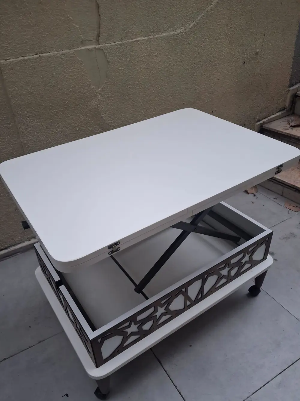 Akıllı Sihirli 90558 Tekerlekli Hem Masa Hem Ota Sehpa Hard Sunta