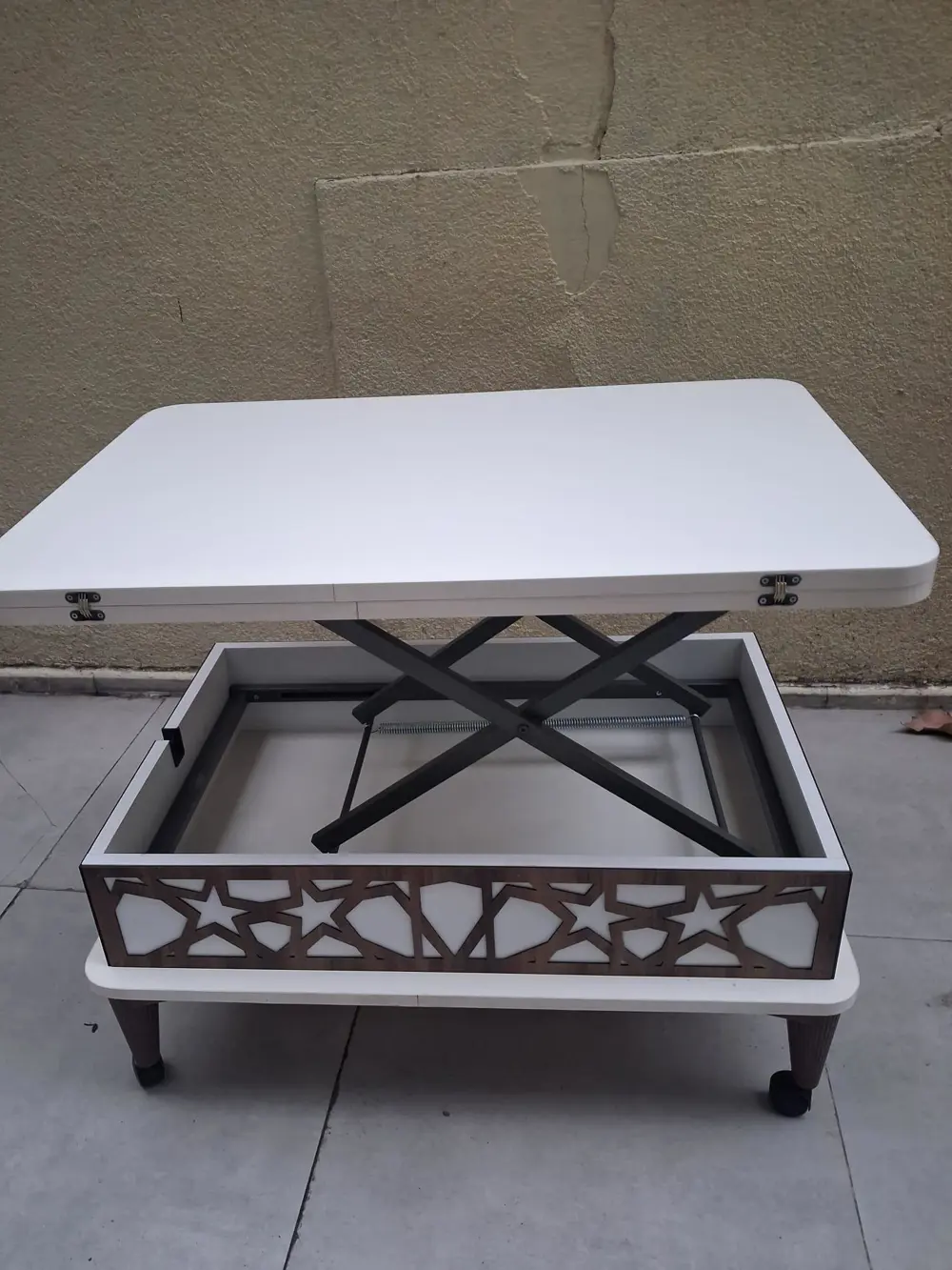 Akıllı Sihirli 90558 Tekerlekli Hem Masa Hem Ota Sehpa Hard Sunta