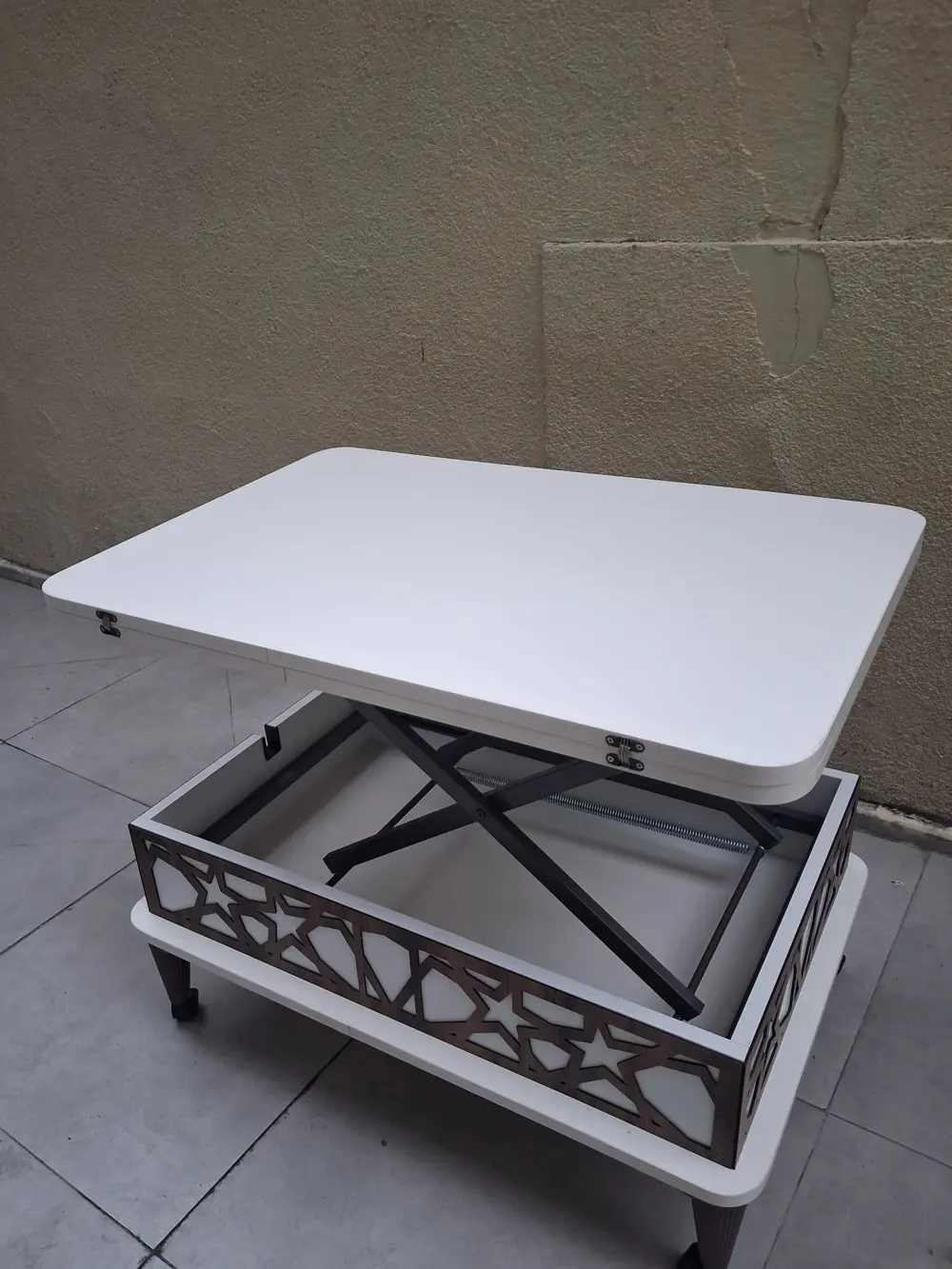 Akıllı Sihirli 90558 Tekerlekli Hem Masa Hem Ota Sehpa Hard Sunta