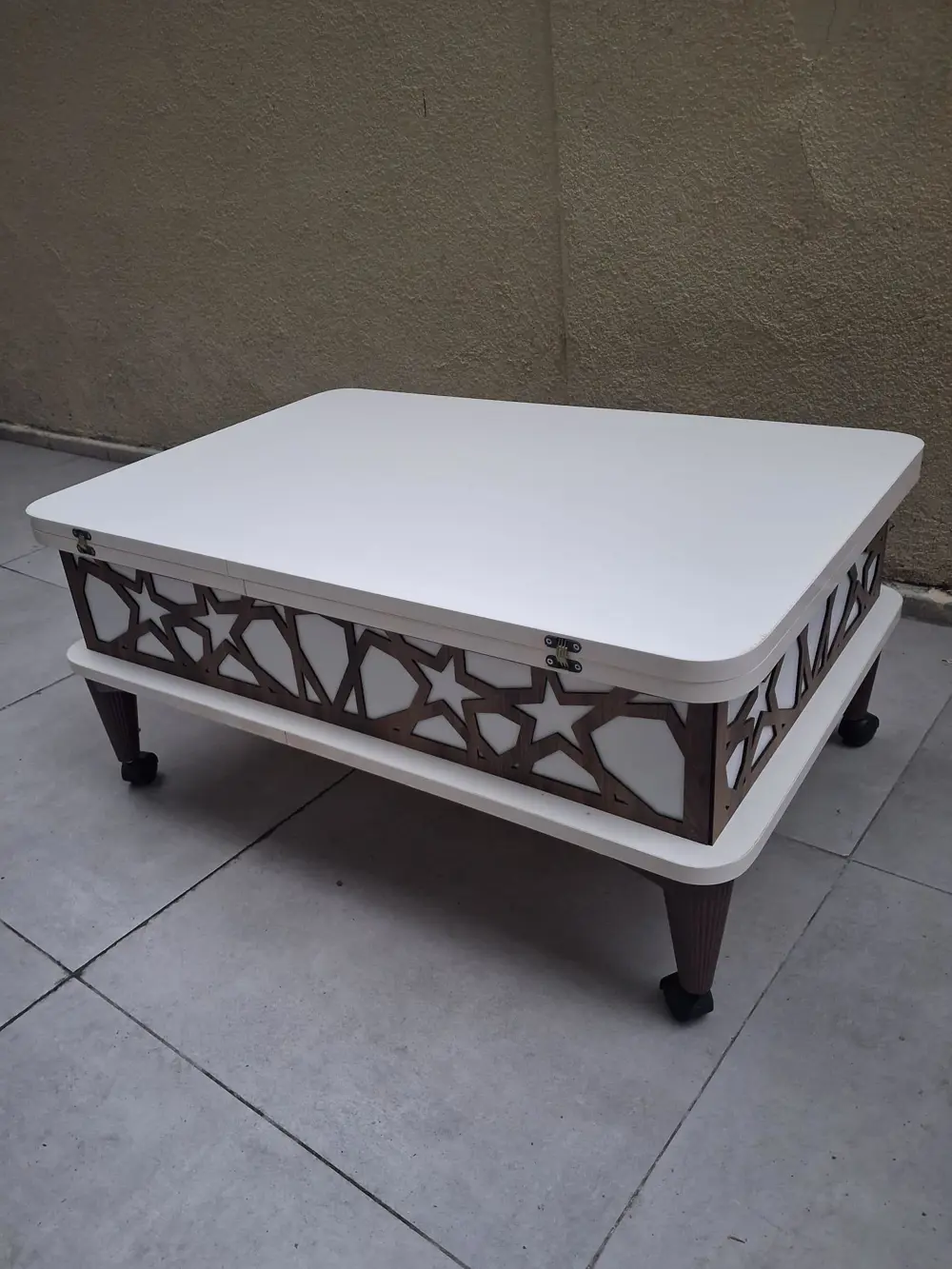 Akıllı Sihirli 90558 Tekerlekli Hem Masa Hem Ota Sehpa Hard Sunta