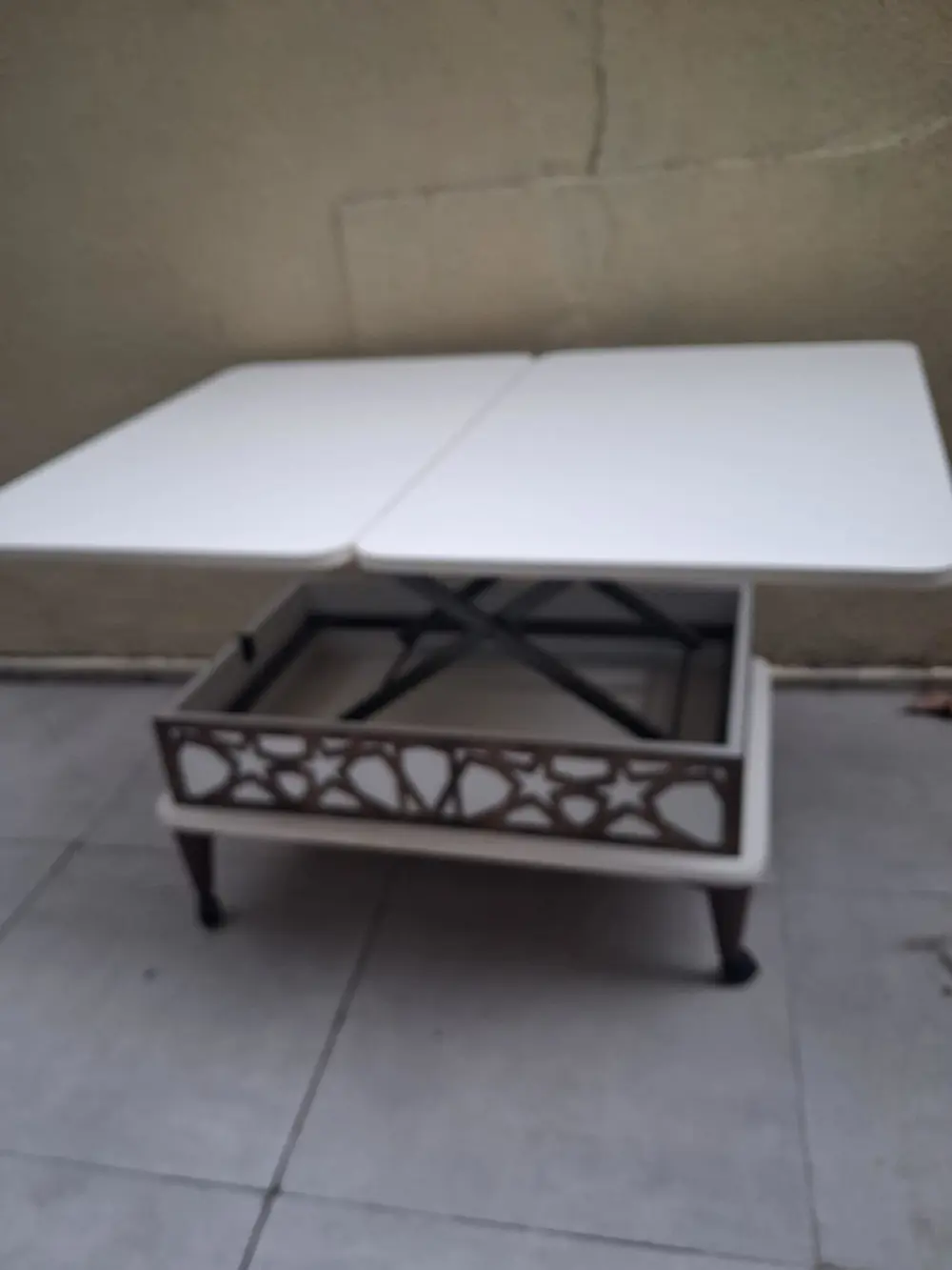 Akıllı Sihirli 90558 Tekerlekli Hem Masa Hem Ota Sehpa Hard Sunta