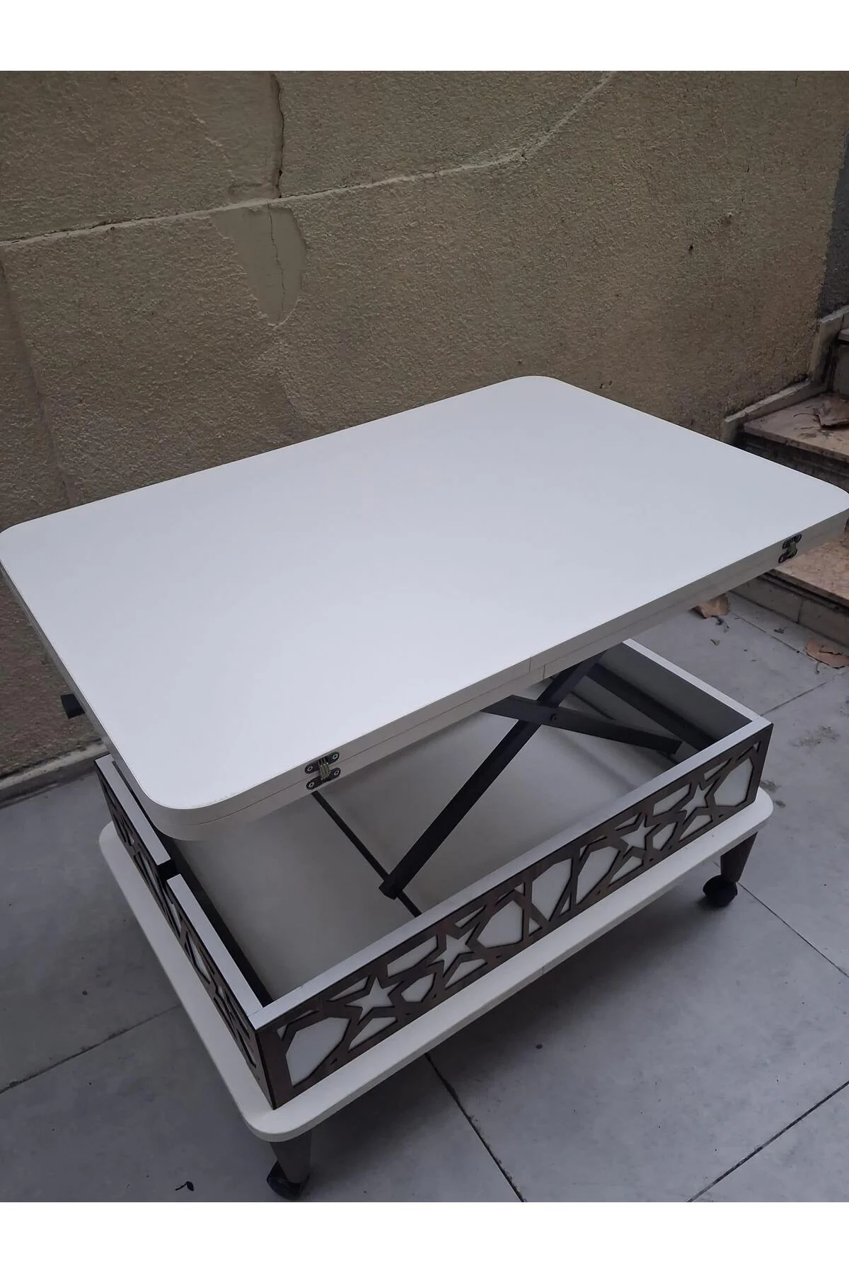 Akıllı Sihirli 90559 Tekerlekli Hem Masa Hem Ota Sehpa Hard Suntalam Koyu Beyaz Akıllı Sihirli 90559 Tekerlekli Hem Masa Hem Ota Sehpa Hard Suntalam Koyu Beyaz - Görsel 7