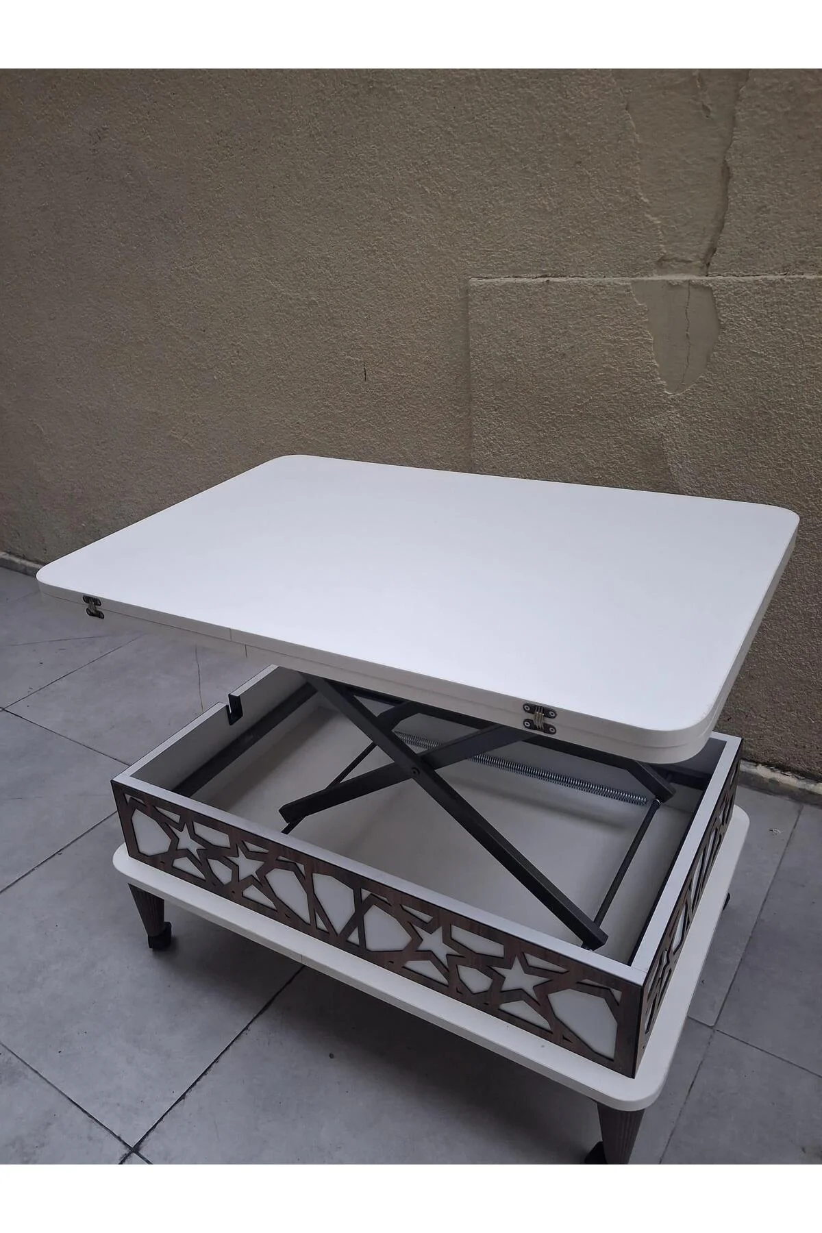 Akıllı Sihirli 90559 Tekerlekli Hem Masa Hem Ota Sehpa Hard Suntalam Koyu Beyaz Akıllı Sihirli 90559 Tekerlekli Hem Masa Hem Ota Sehpa Hard Suntalam Koyu Beyaz - Görsel 6