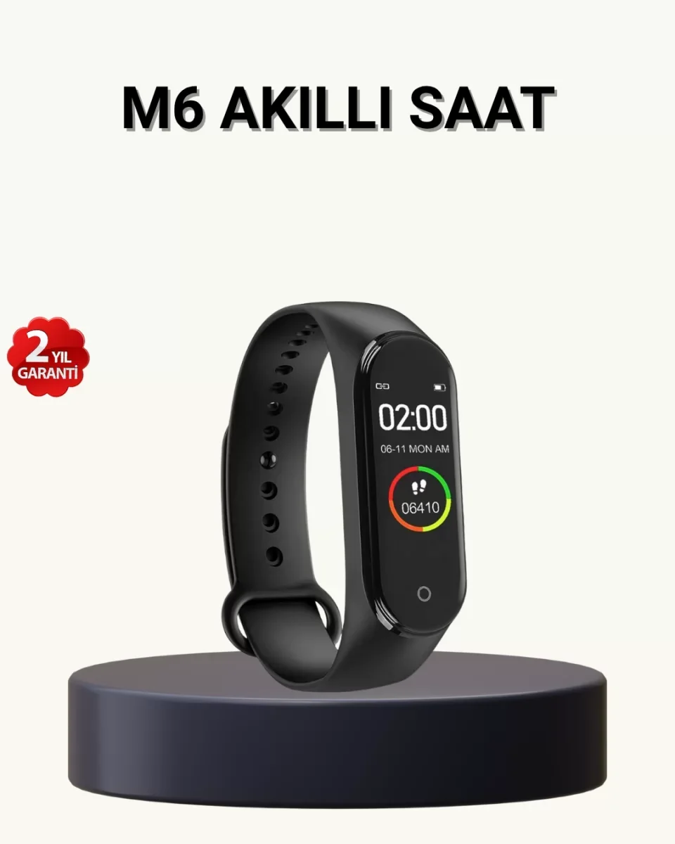 Akıllı Spor Bilekliği – Kalp Atış, Kan Basıncı, Uyku Takip ve Bildirim Özellikli - Lisinya