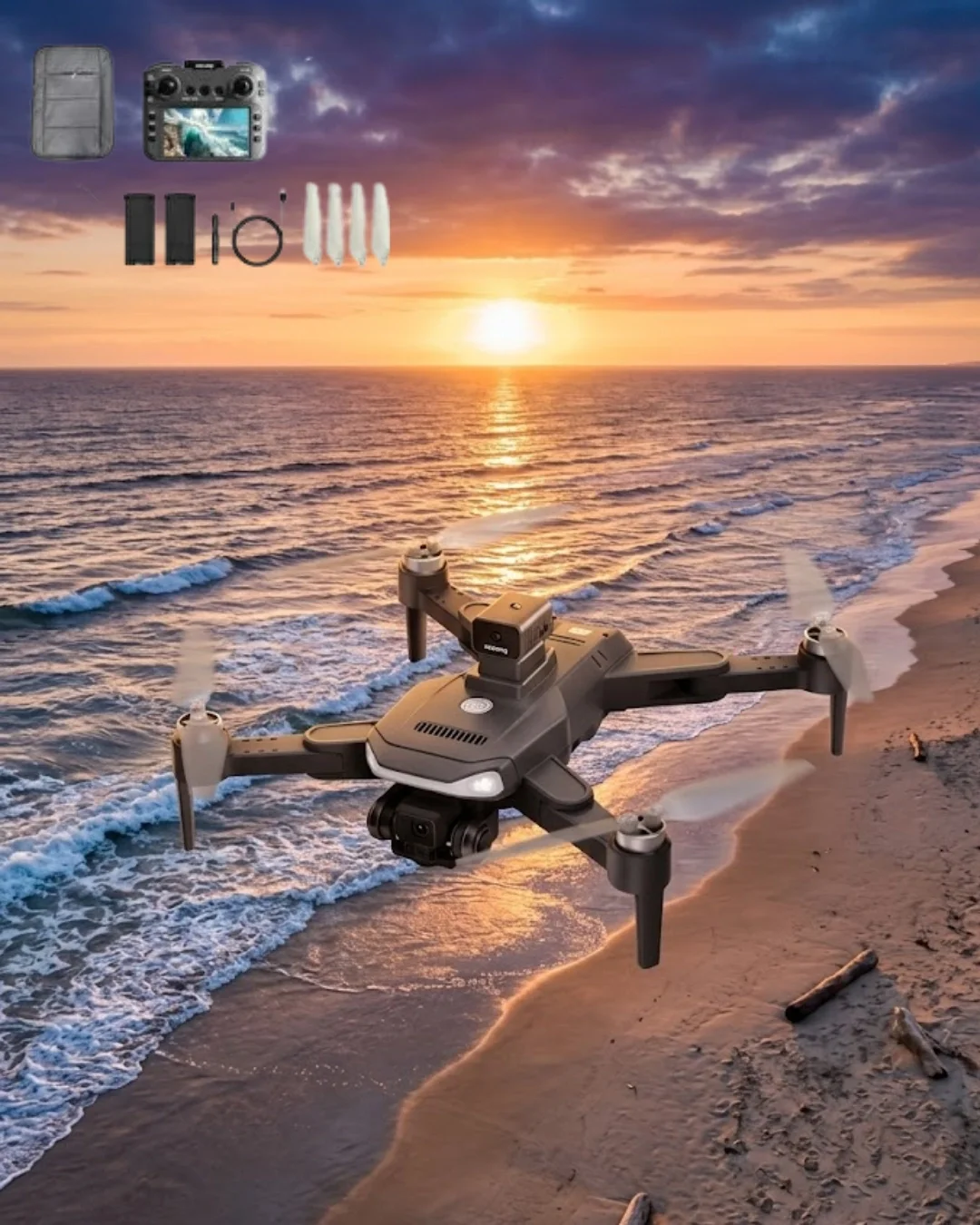 Akıllı Takip Özellikli 4K Drone Katlanabilir Tasarım Uzaktan Kontrollü Profesyonel Çekim Dronu Fiyatı, Yorumları ve Özellikleri