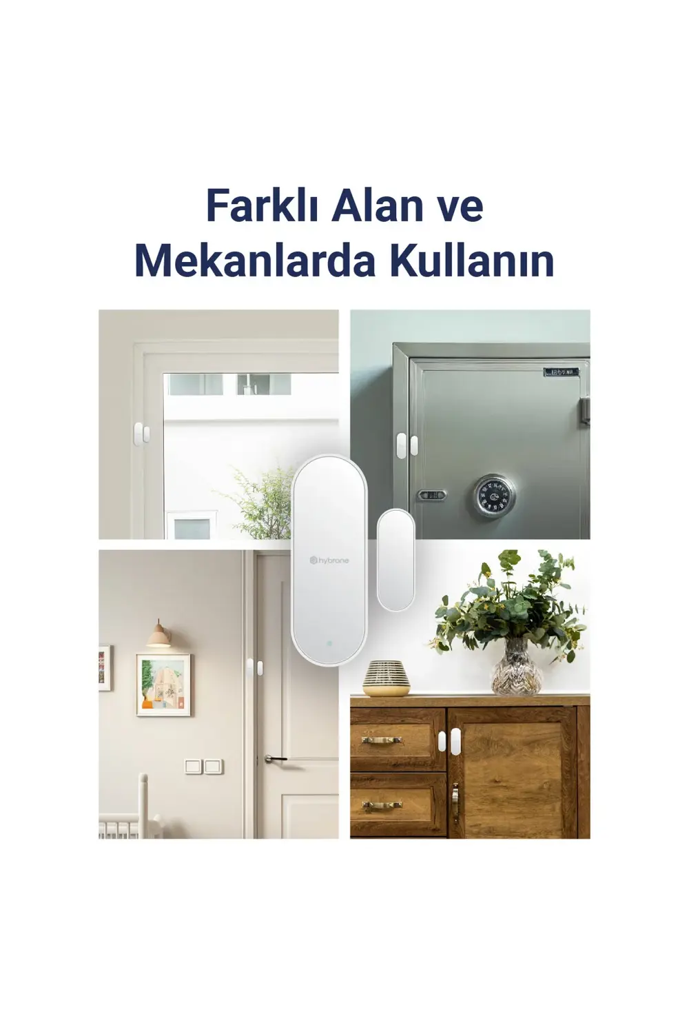 Akıllı Wi-fi Manyetik Kontak - Kapı Ve Pencere Sensörü, Fiziksel