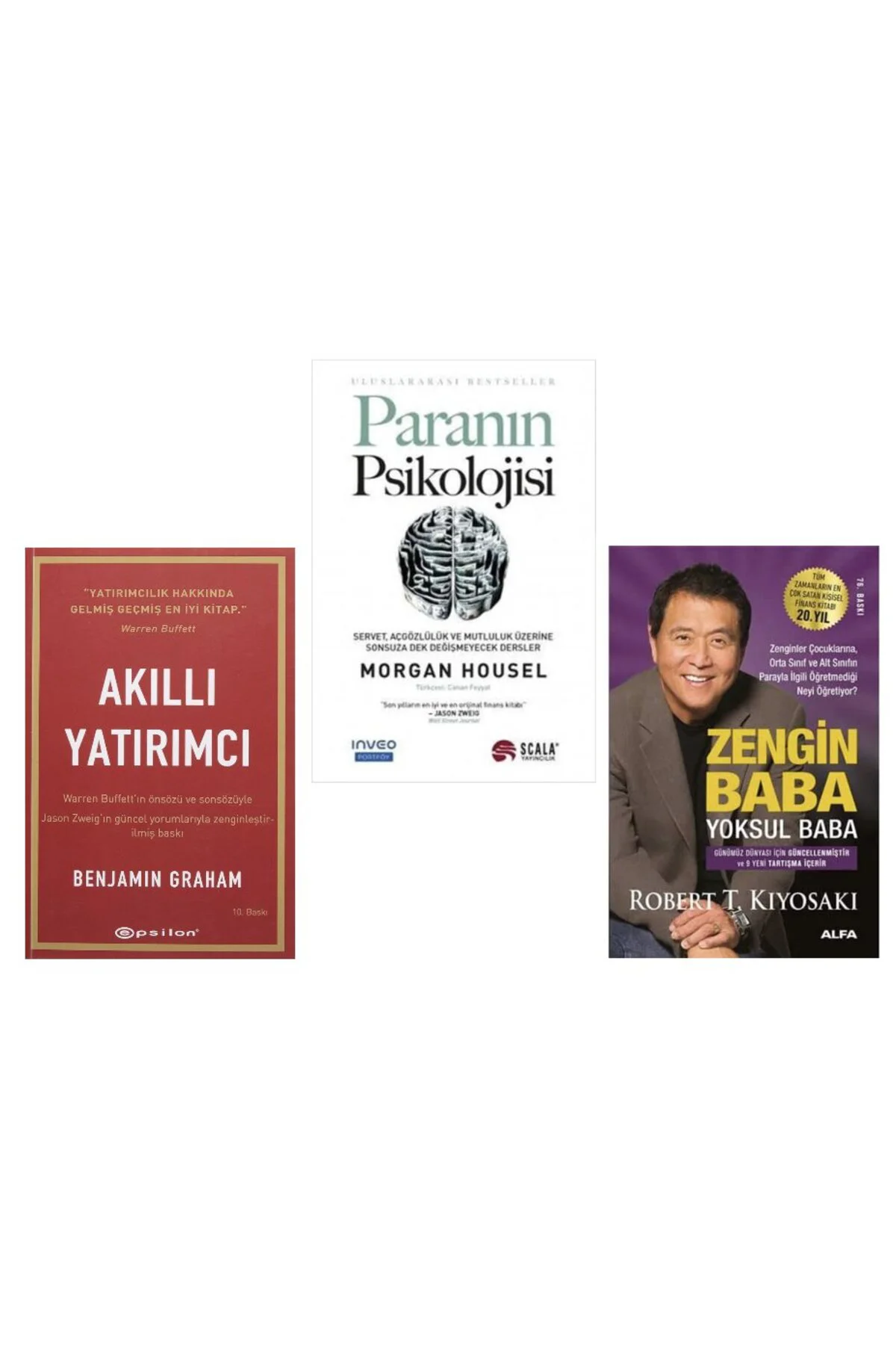AKILLI YATIRIMCI , PARANIN PSIKOLOJISI , ZENGIN BABA YOKSUL BABA= 3 SET Fiyatı, Yorumları ve Özellikleri