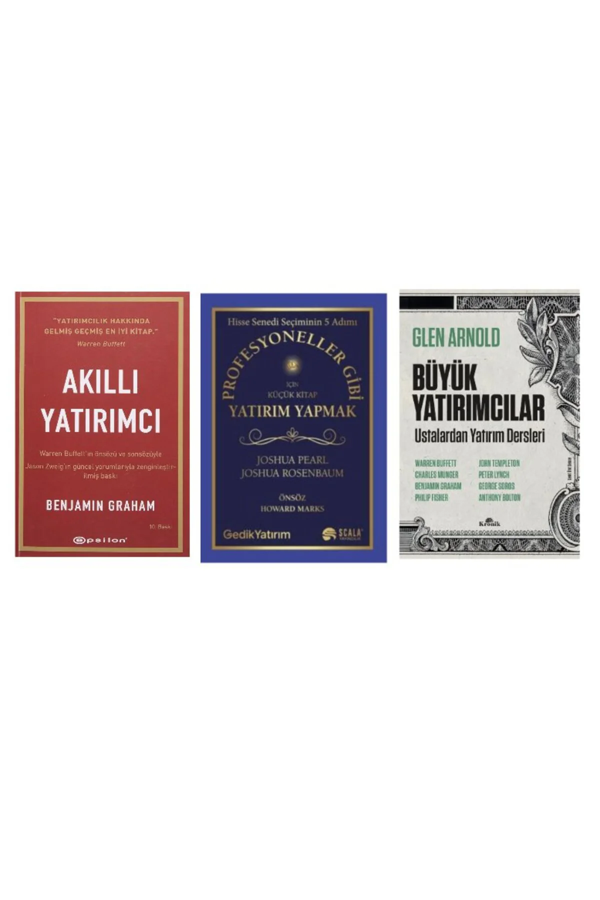 akilli yatirimci + profesyoneller gibi yatirim yapmak + buyuk yatirimcilar = 3 kitap Fiyatı, Yorumları ve Özellikleri